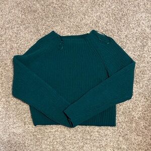 Urban Heritage Deep Teal Crew Neck Sweater